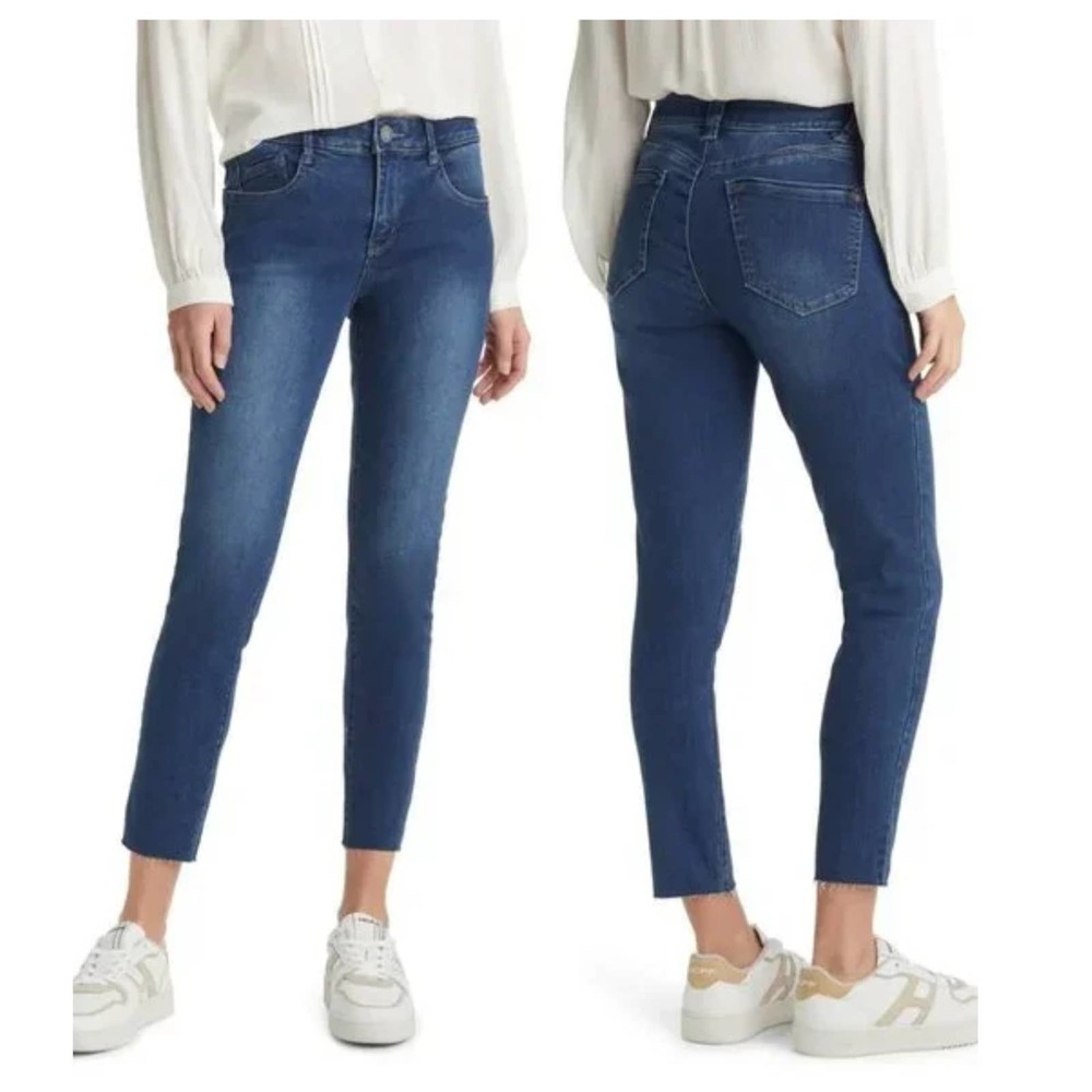 NWT Wit & Wisdom Ab Solution Ankle Skimmer Raw Hem  Denim Jeans (2)